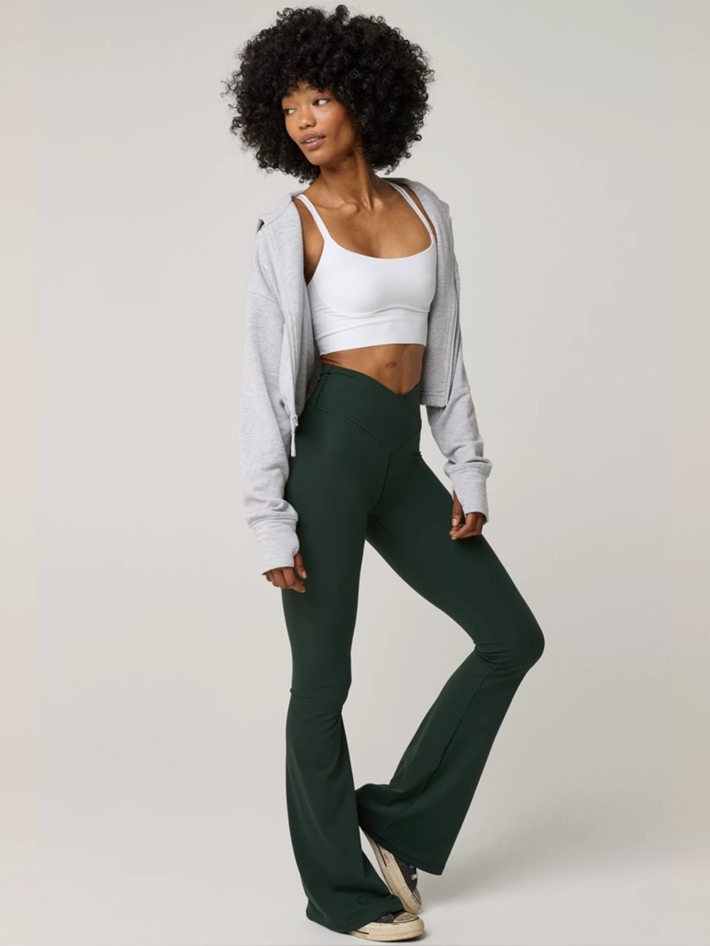 Offline by Aerie Crossover High-Waist Flare Leggings